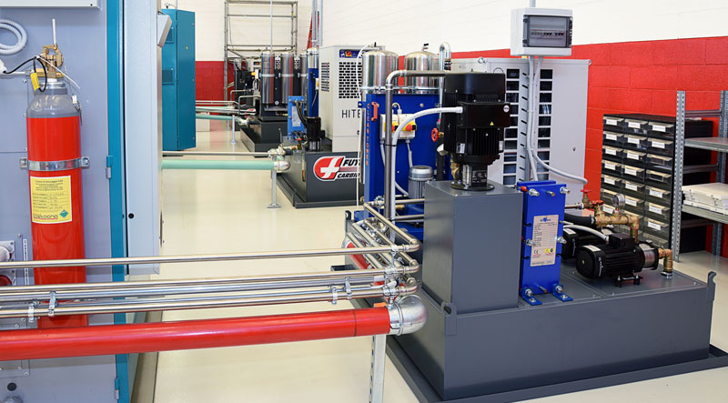 Diedron F2 , Filtration von Kühlschmierstoff bei 5µm im Nebenstrom während Maschine in Betrieb